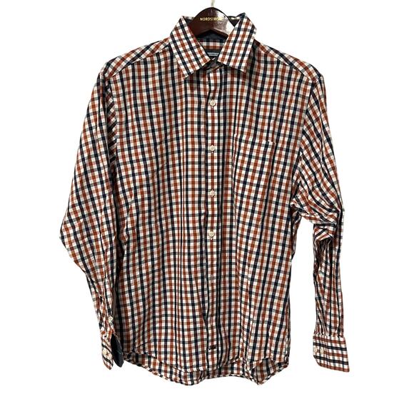 Johnston and Murphy, Orange and Navy Box, Buttondown, Size L, NB11 - Picture 2 of 7